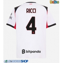 Maglie da calcio AC Milan Samuele Ricci #4 Seconda Maglia 2025-26 Manica Corta